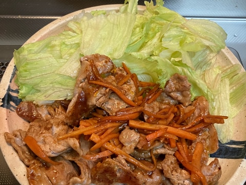 豚肉と人参のチャップ炒め^_^